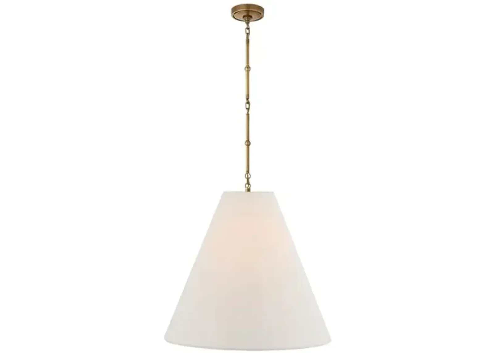 Visual Comfort - Goodman Hanging Shade - Brass/Natural - Ivory