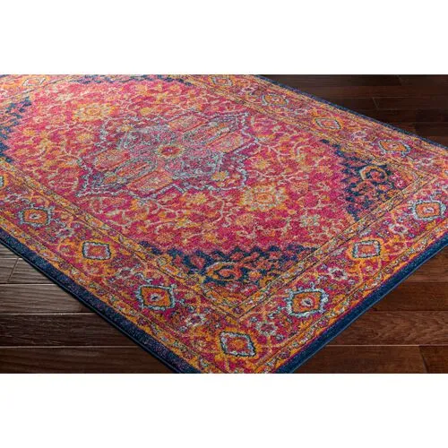 Enif Rug - Pink/Orange - Pink