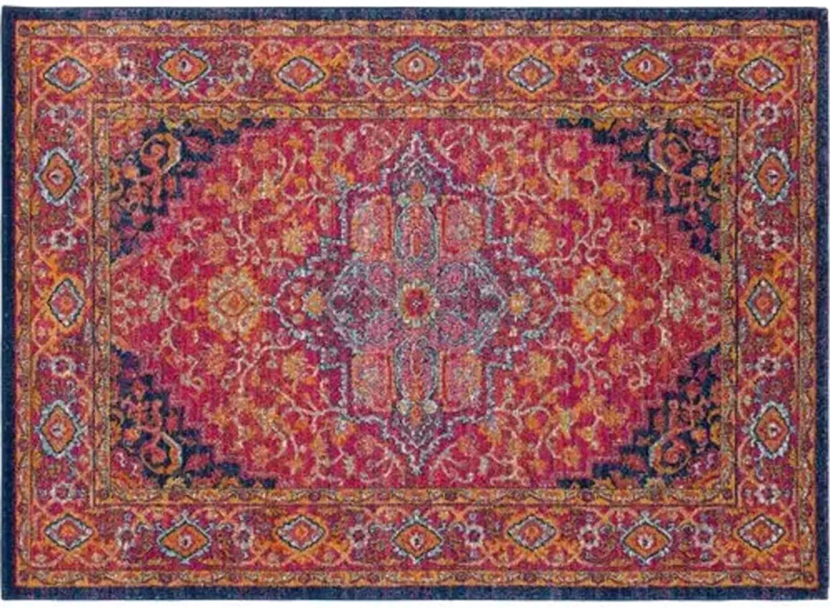 Enif Rug - Pink/Orange - Pink