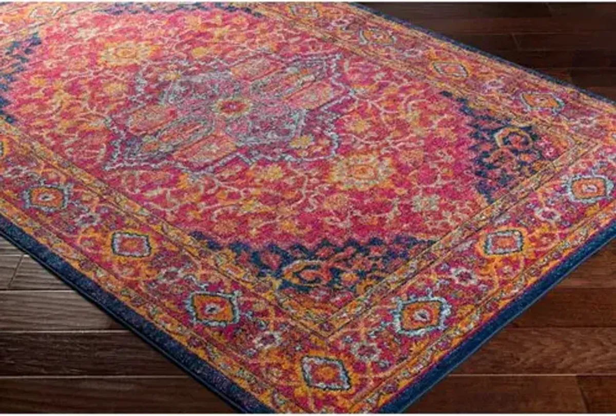 Enif Rug - Pink/Orange - Pink