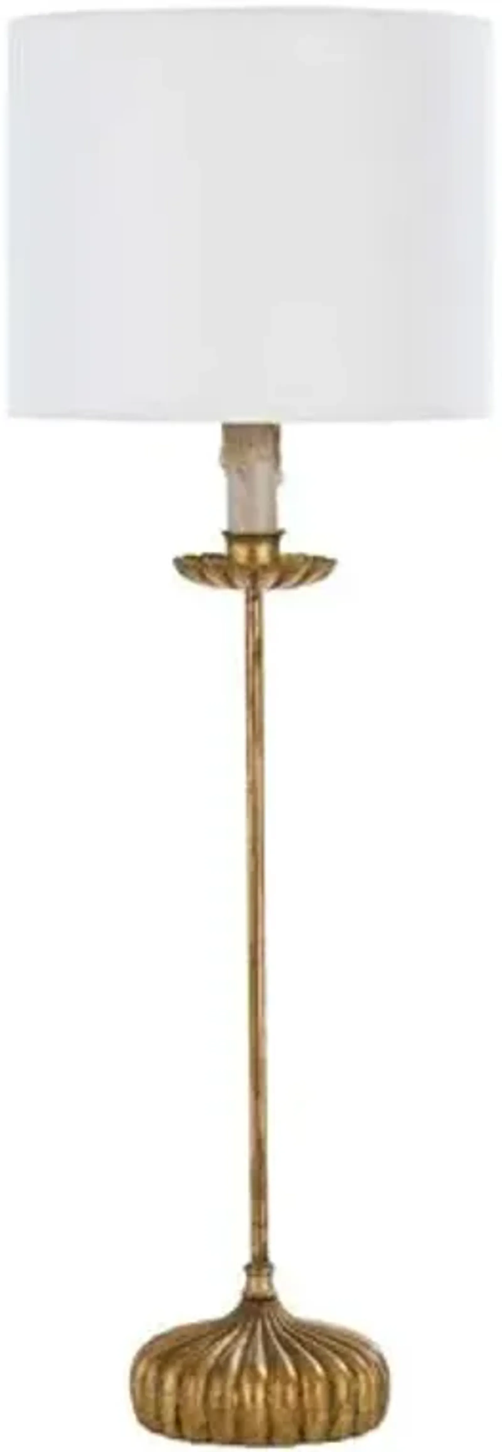 Clove Stem Buffet Lamp - Gold/White - Regina Andrew