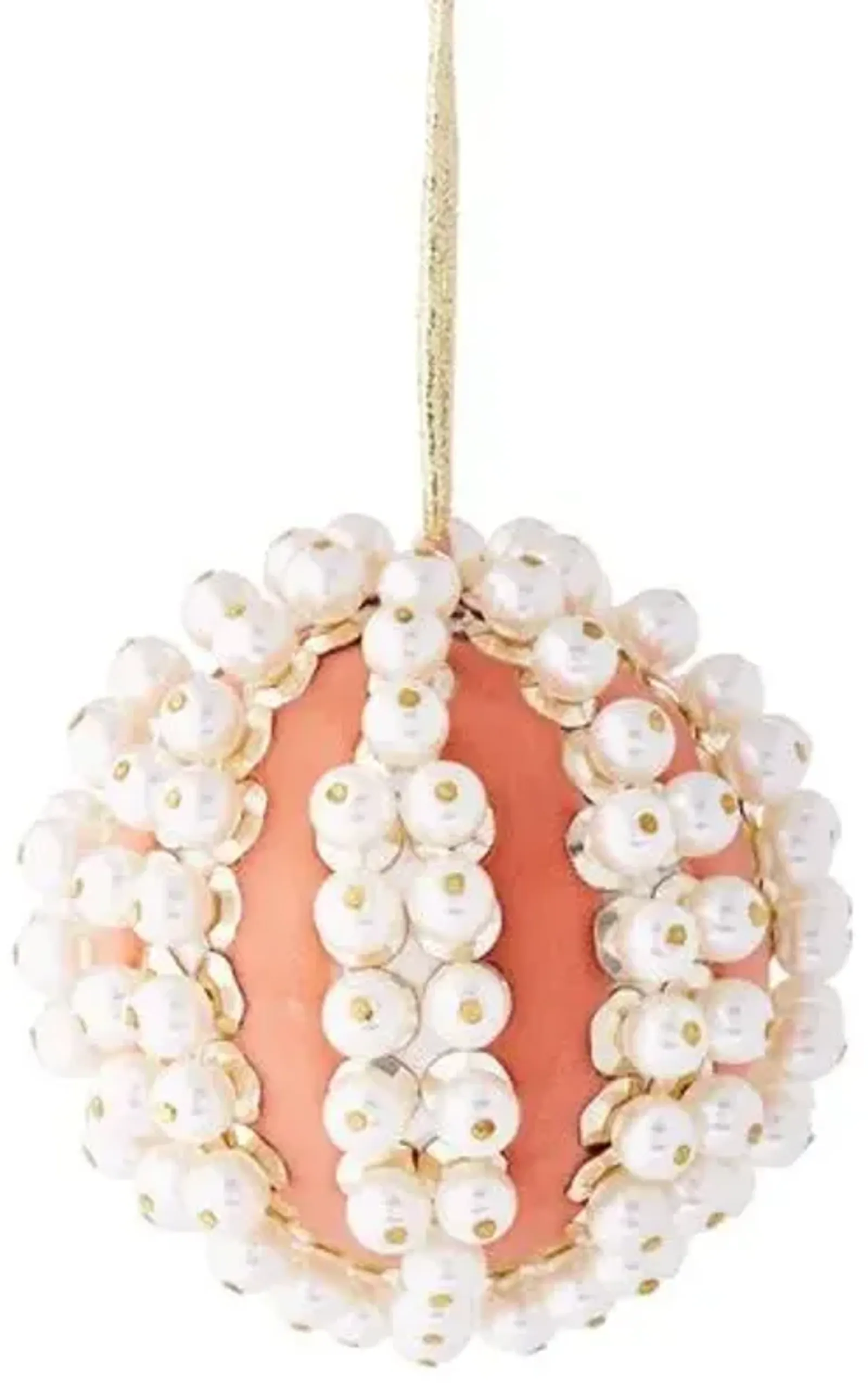 Pearl Ball Ornament - Pale Pink - Joanna Buchanan