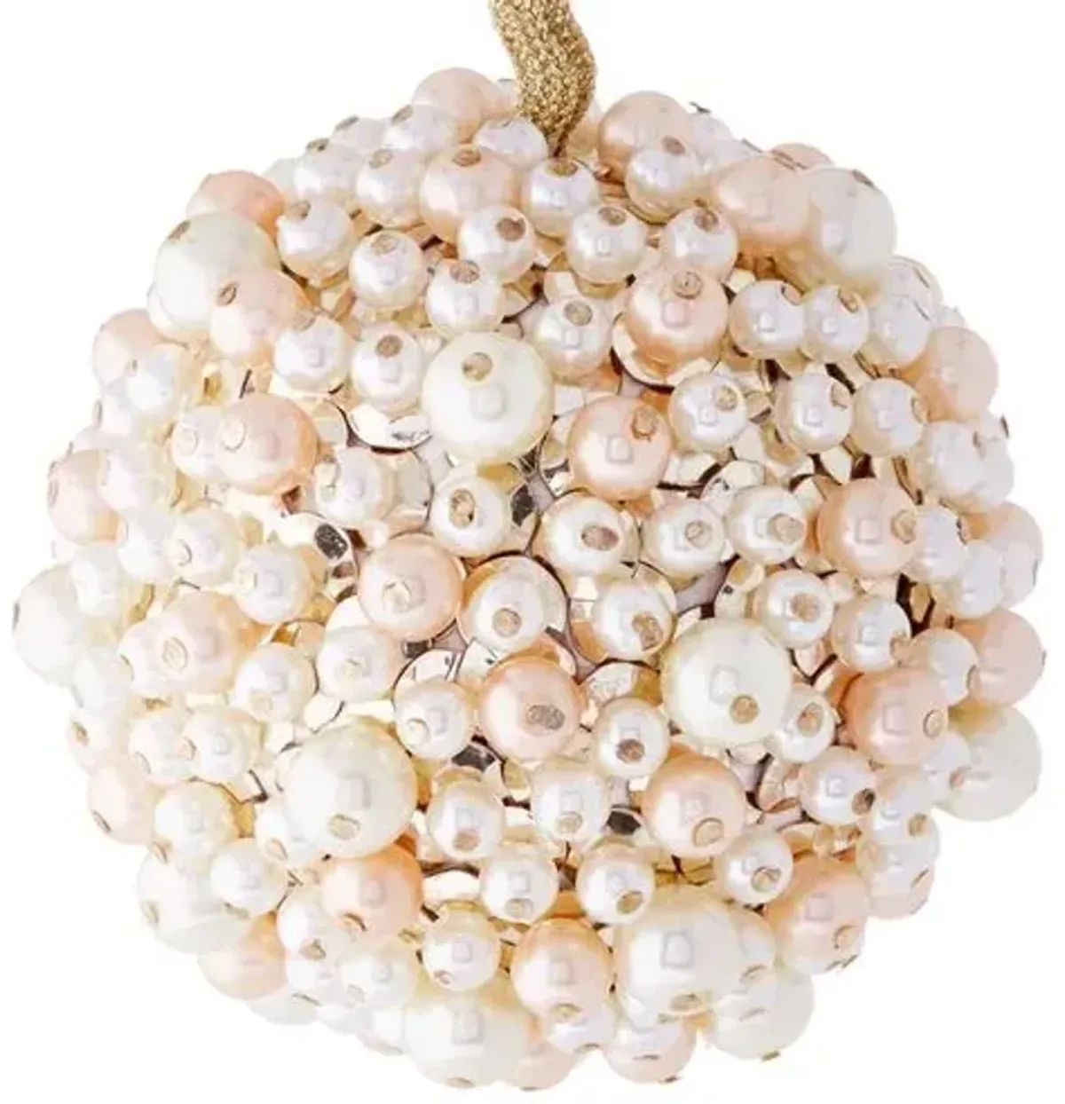 Multi Pearl Ball Ornament - Cream - Joanna Buchanan - Pink