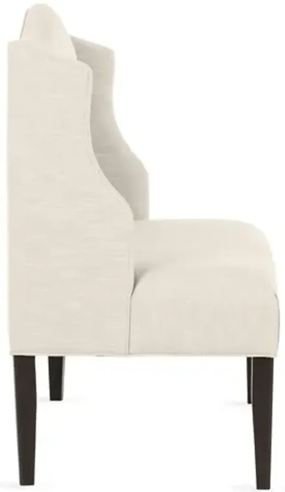 Chelsea Camelback Banquette - Handcrafted - Ivory