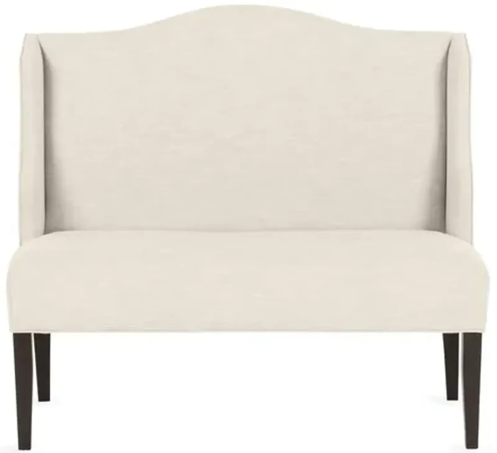 Chelsea Camelback Banquette - Handcrafted - Ivory