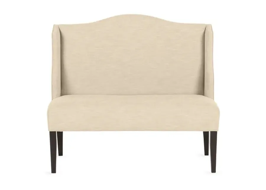 Chelsea Camelback Banquette - Handcrafted - Beige