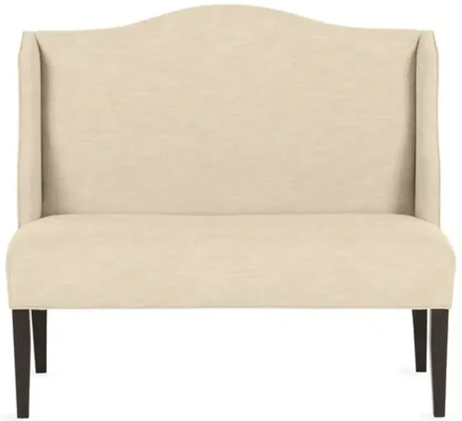 Chelsea Camelback Banquette - Handcrafted - Beige