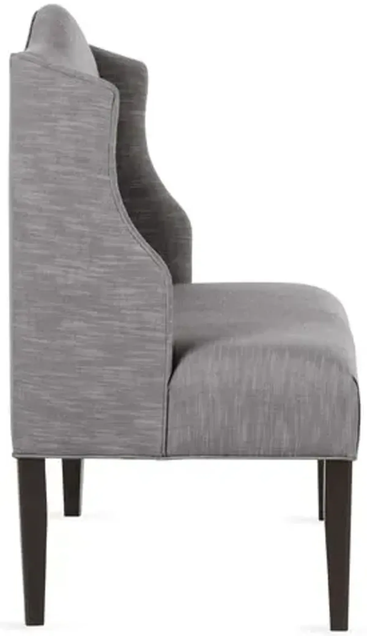 Chelsea Camelback Banquette - Handcrafted - Gray