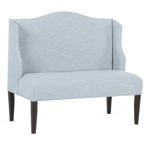 Chelsea Camelback Banquette - Handcrafted - Blue