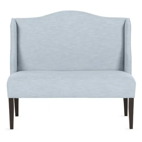 Chelsea Camelback Banquette - Handcrafted - Blue