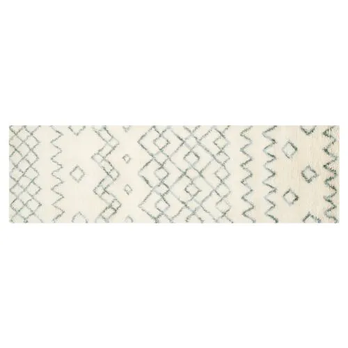 Abhaya Rug - Ivory/Blue - Ivory