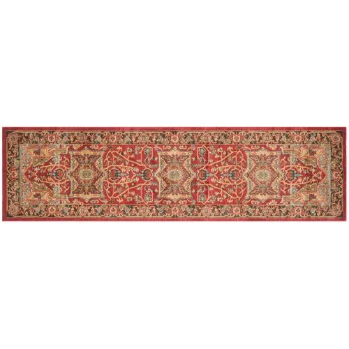 Avila Rug - Natural/Navy - Red - Red