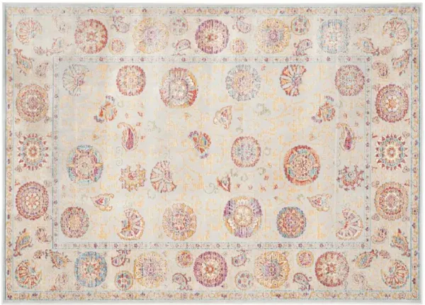 Kori Suzani Rug, Silver