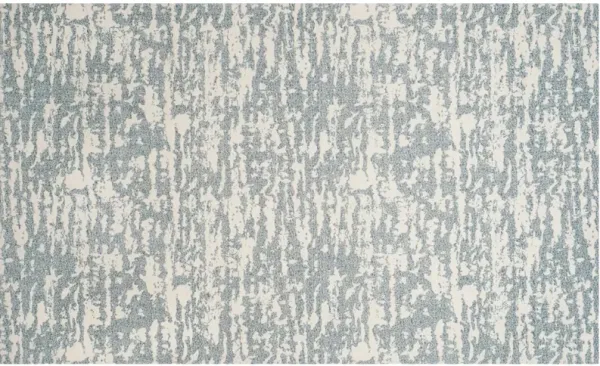 Sean Flat-Weave Rug, Ivory/Blue