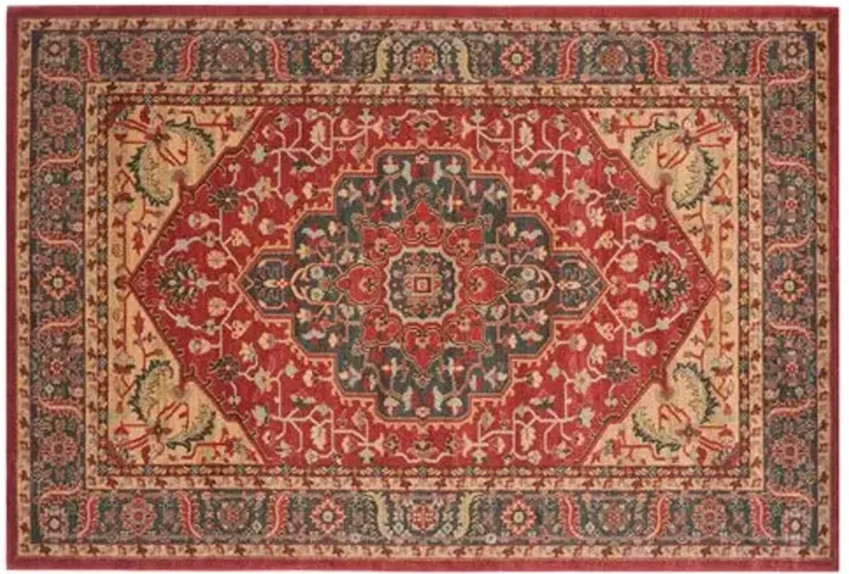 Viviana Rug - Navy/Red - Red