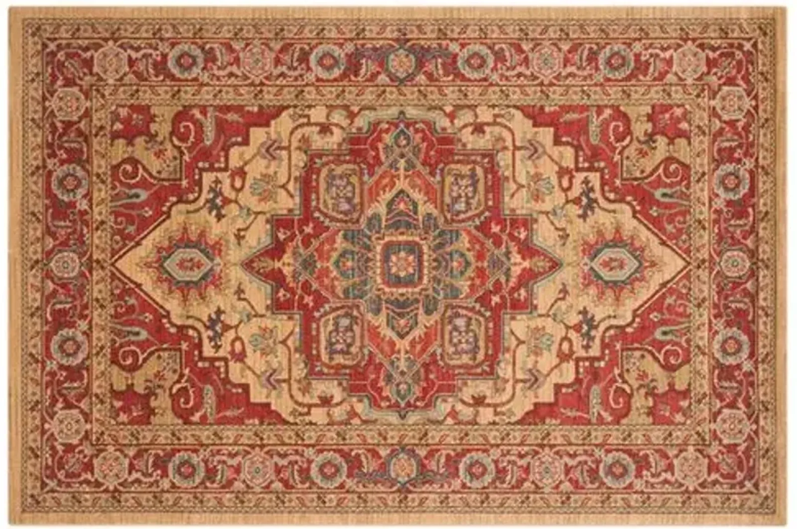 Zarah Rug - Red/Natural - Red