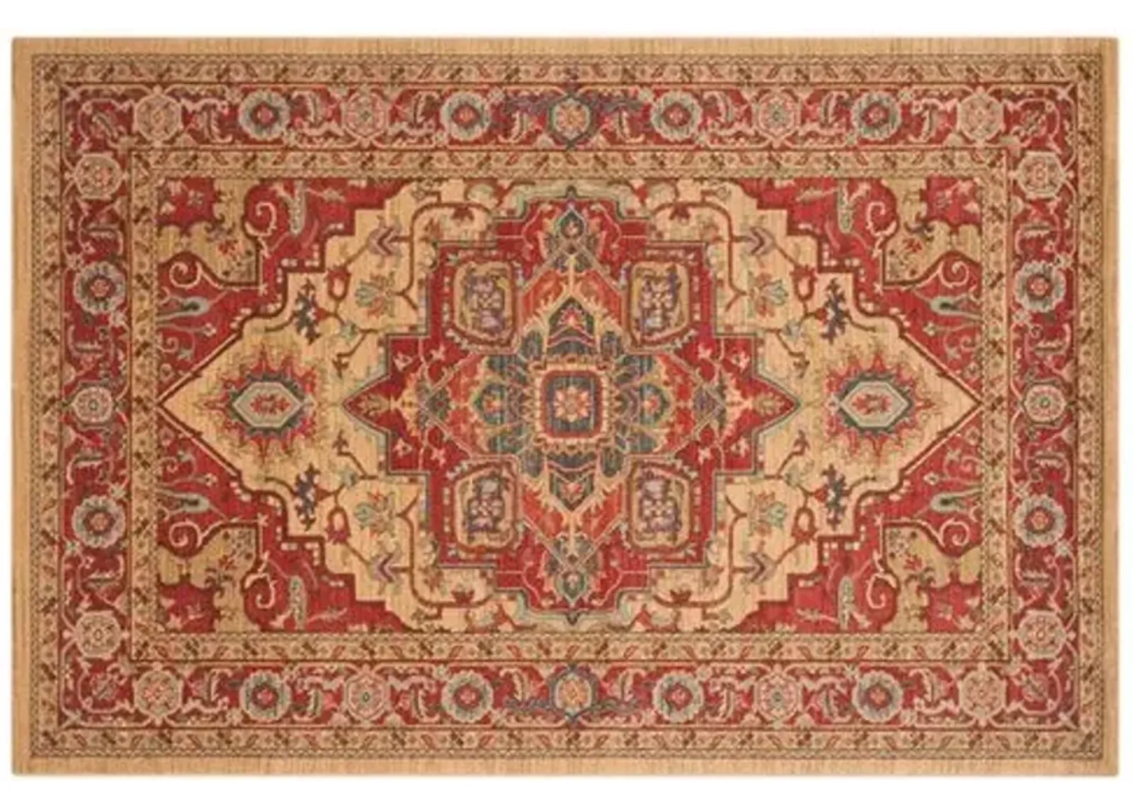 Zarah Rug - Red/Natural - Red