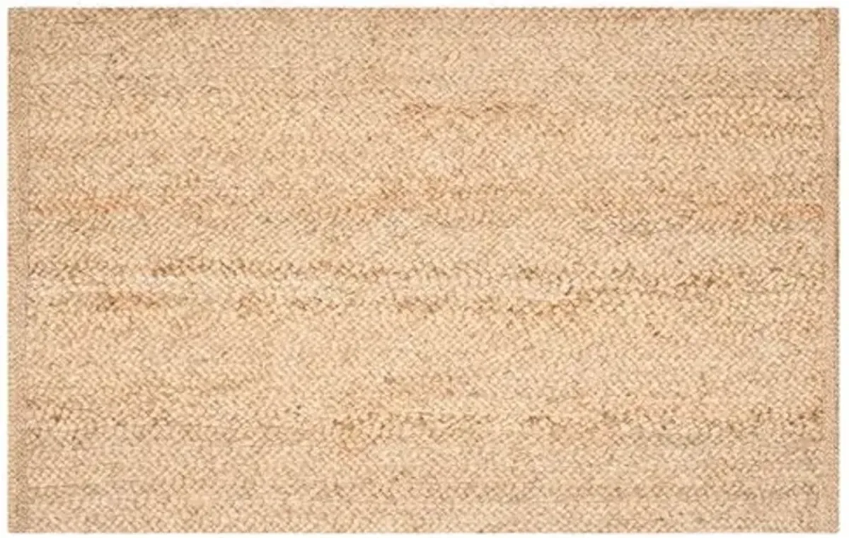 Zelie Dhurrie Jute Rug - Natural - Beige - Beige