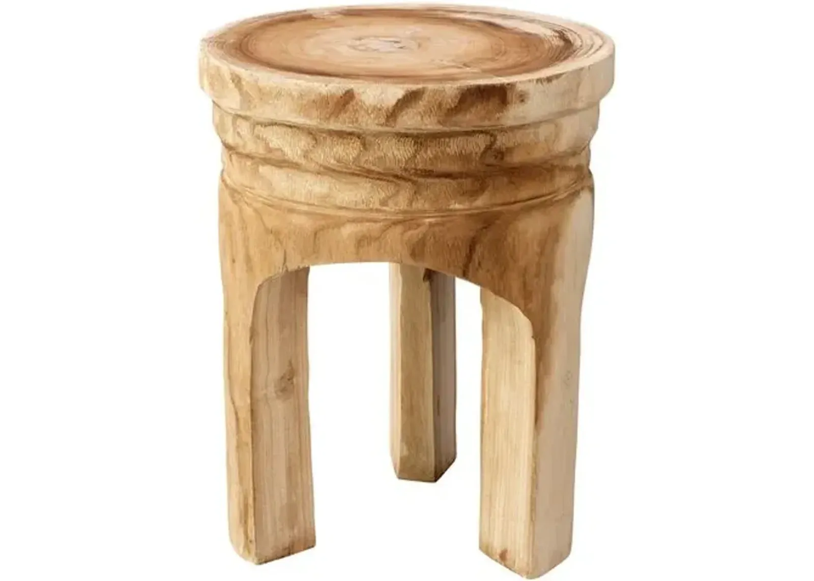 Mesa Stool - Natural - Jamie Young Co. - Brown