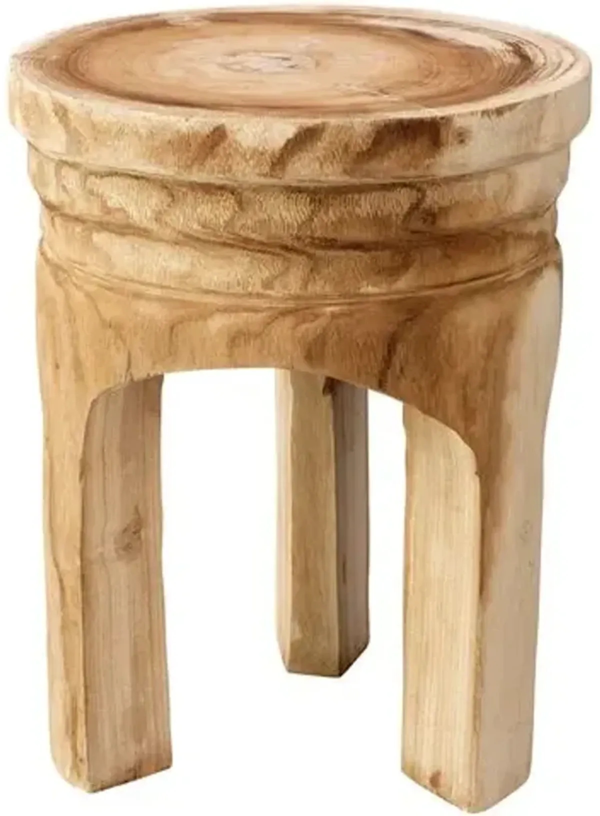 Mesa Stool - Natural - Jamie Young Co. - Handcrafted - Brown