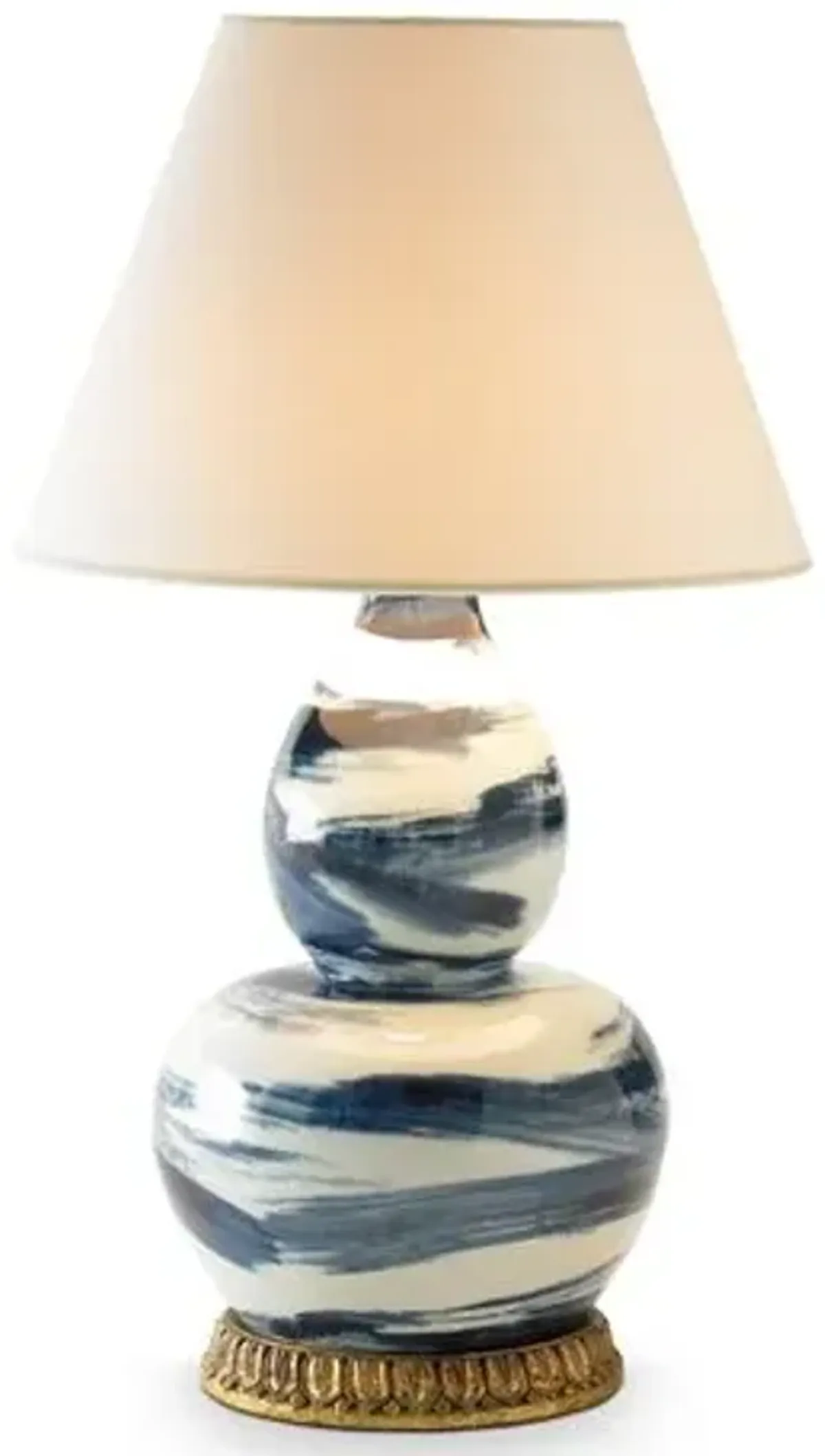 Brushstroke Table Lamp - Blue/White - Bunny Williams Home