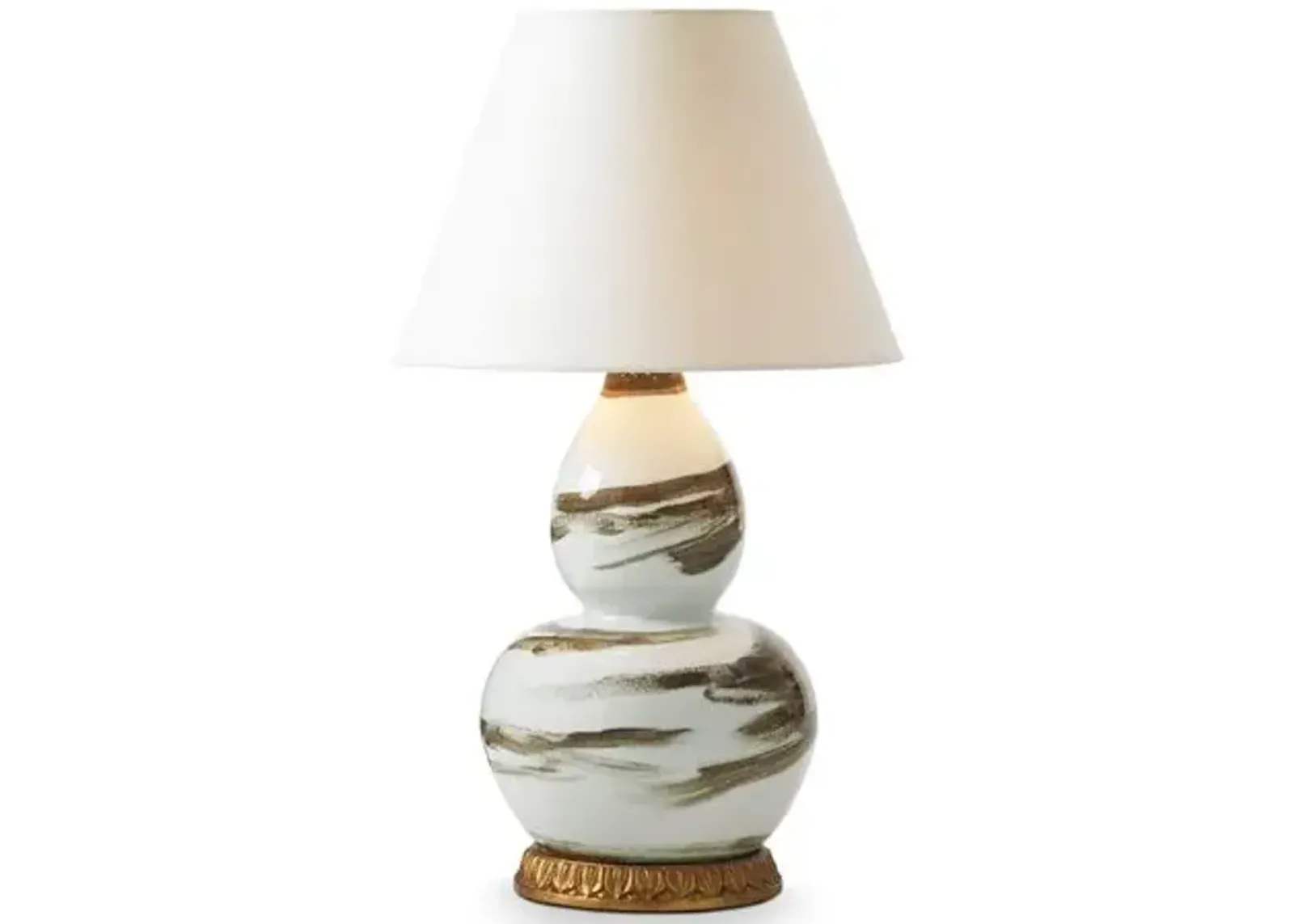 Brushstroke Table Lamp - Brown/White - Bunny Williams Home