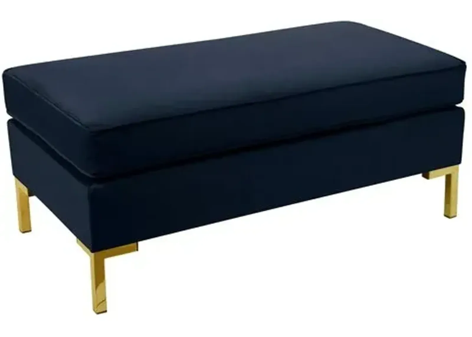 Marceau Velvet Bench - Blue