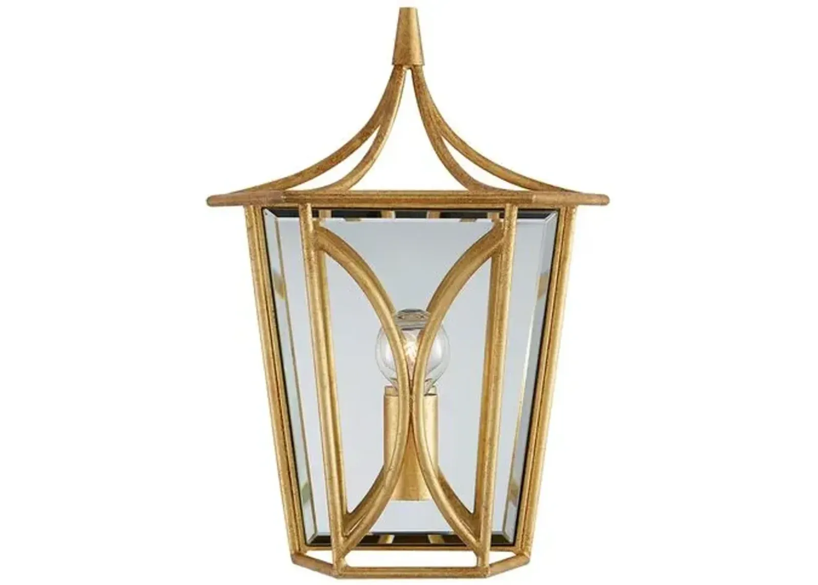 Visual Comfort - Cavanagh Mini Lantern Sconce - Gold