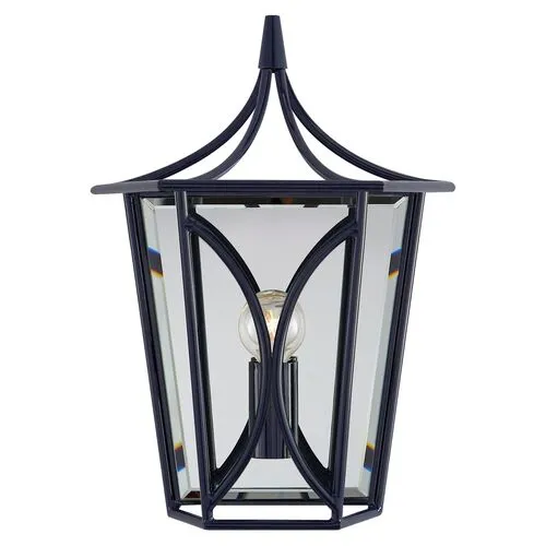 Visual Comfort - Cavanagh Mini Lantern Sconce - Blue