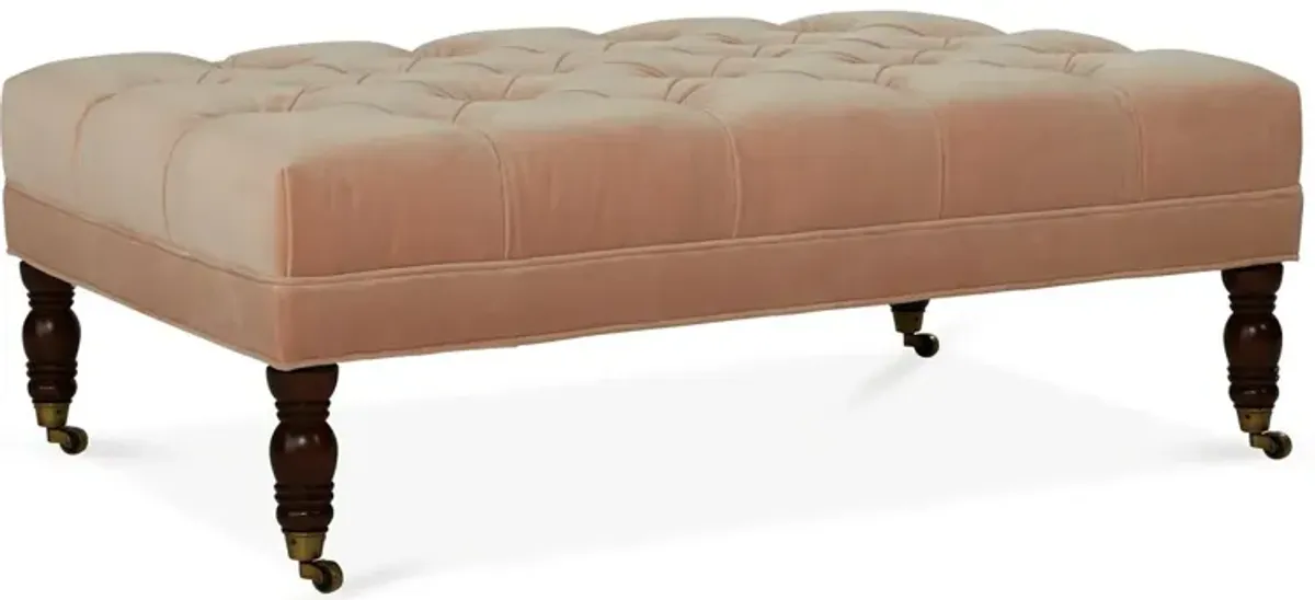 Anna Cocktail Ottoman, Velvet