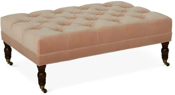 Anna Cocktail Ottoman, Velvet