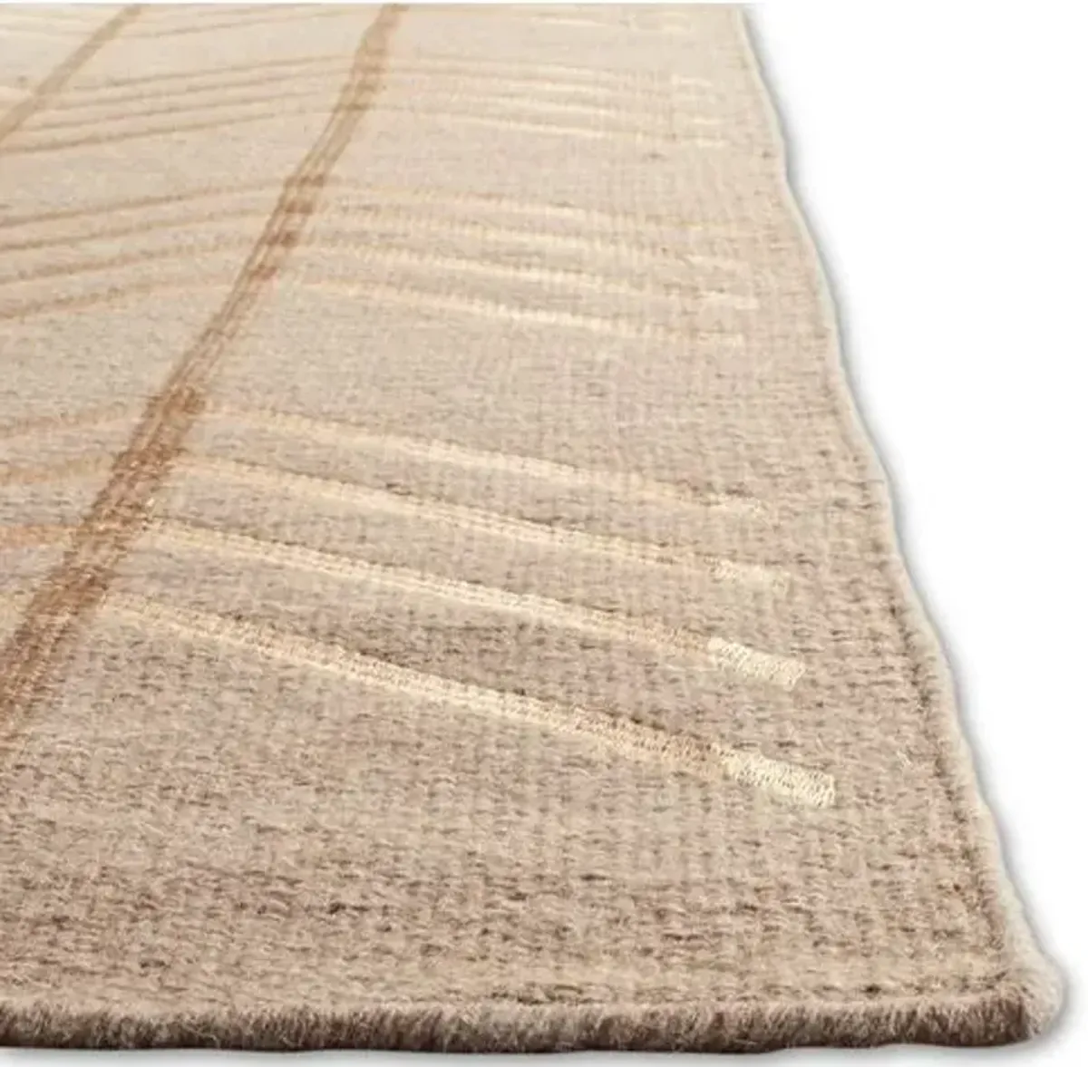 Caplin Flat-Weave Rug - Beige/Ivory - Beige