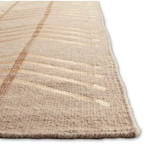 Caplin Flat-Weave Rug - Beige/Ivory - Beige