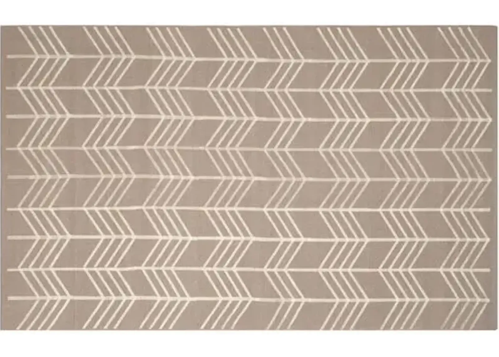 Caplin Flat-Weave Rug - Beige/Ivory - Beige