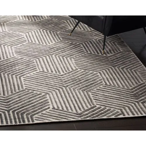 Frazer Rug - Light Gray/Charcoal - Gray