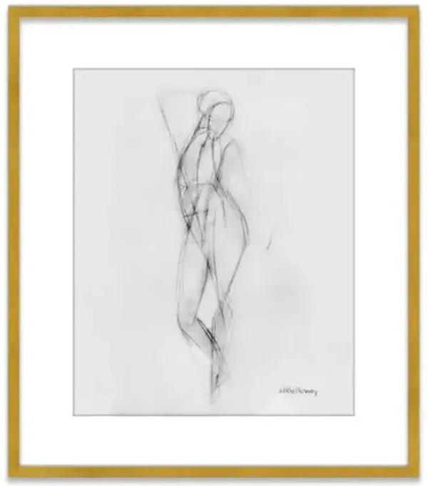 Limited Edition - JJ Galloway - Stretching Painting - Gray