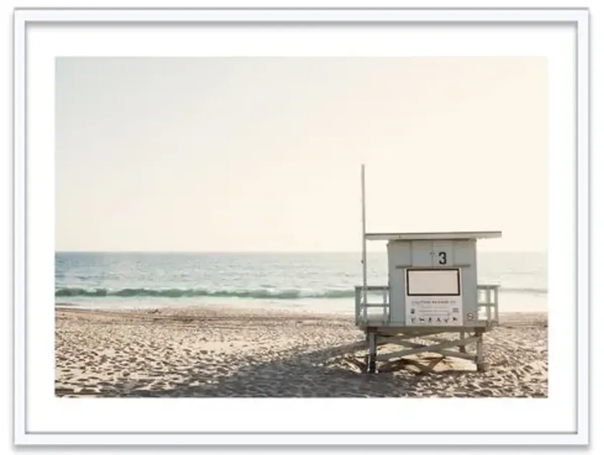 Christine Flynn - Lifeguard Stand Photograph - Beige