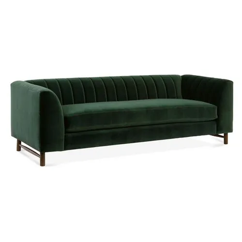 Alden Velvet Sofa