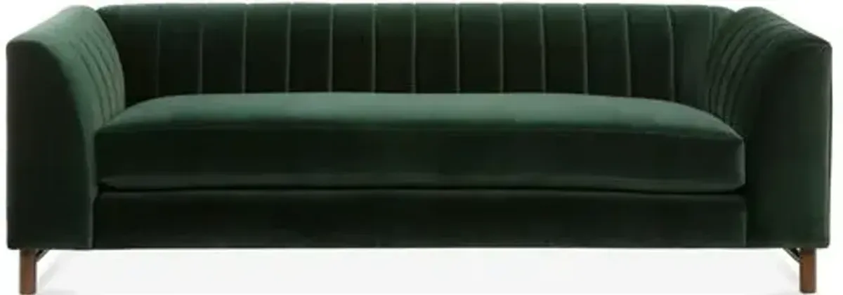 Alden Velvet Sofa