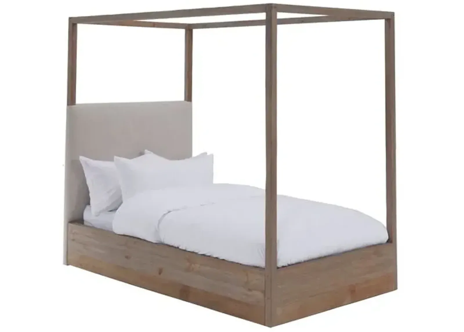 Canopy Kids' Bed - Ivory Linen - Community