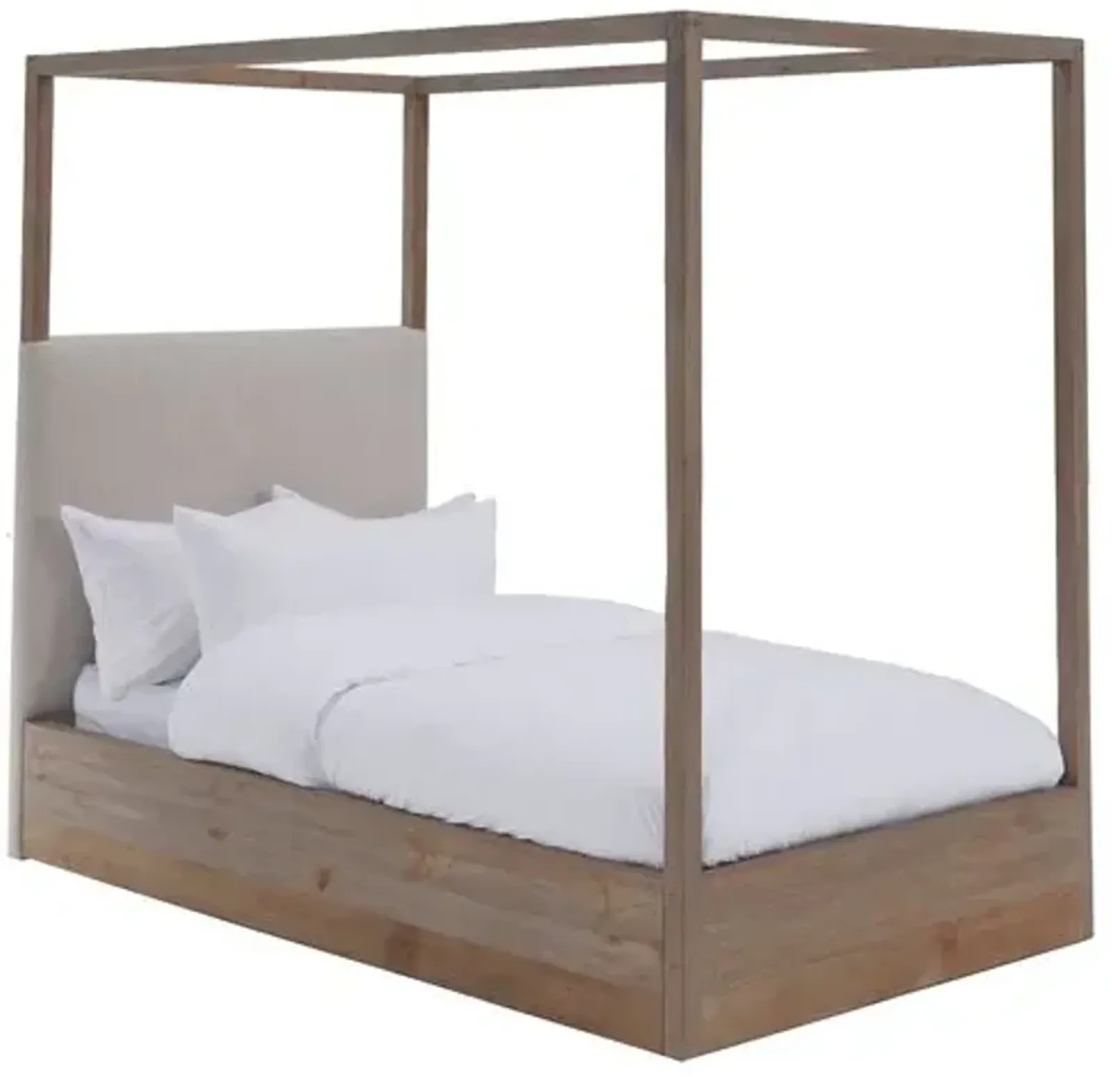 Canopy Kids' Bed - Ivory Linen - Community