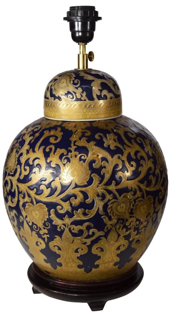 Hand Painted Chinese Electric Lamp - FEA Home