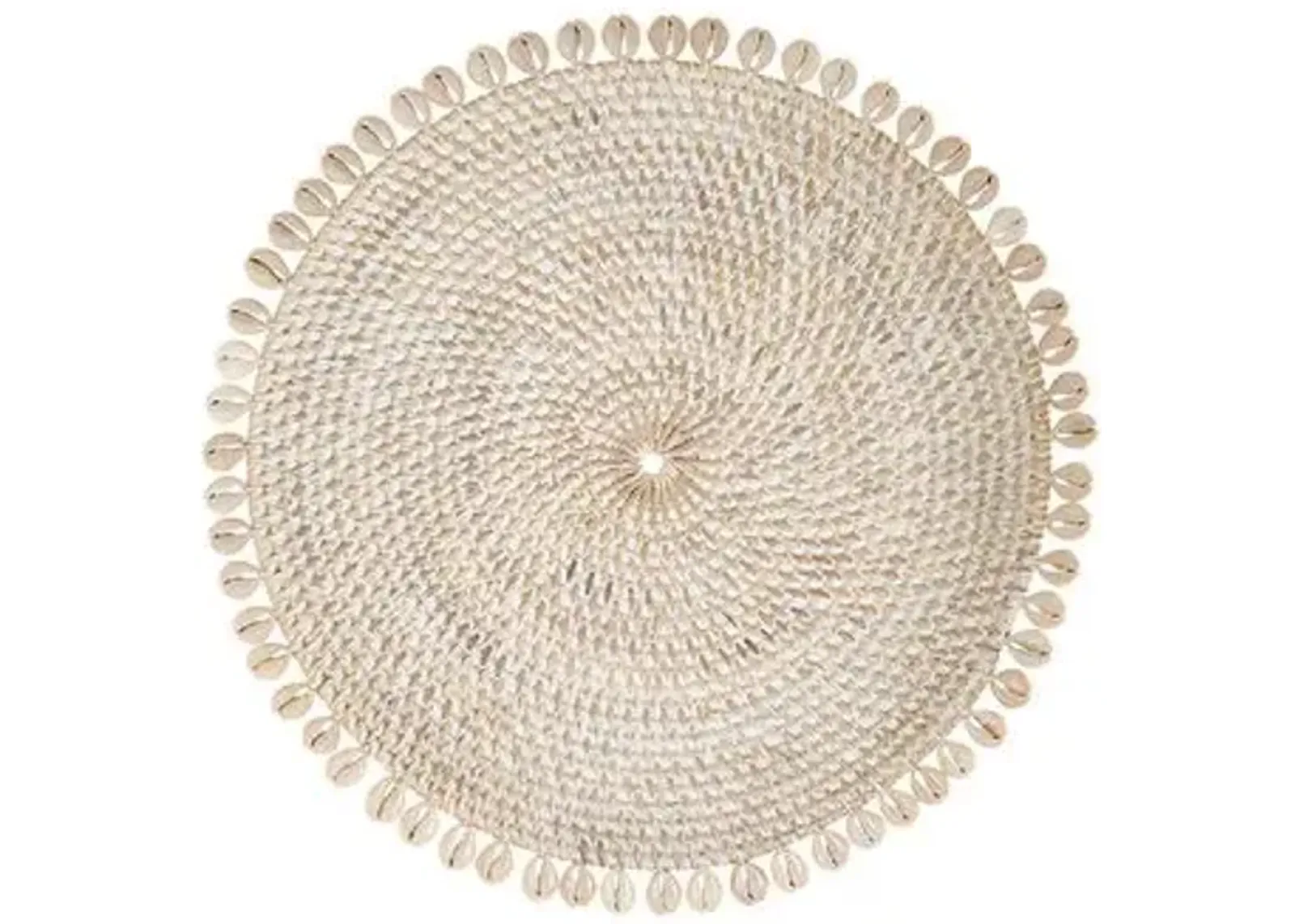 Set of 4 Shelby Place Mats - Bone/Ivory - Mode Living