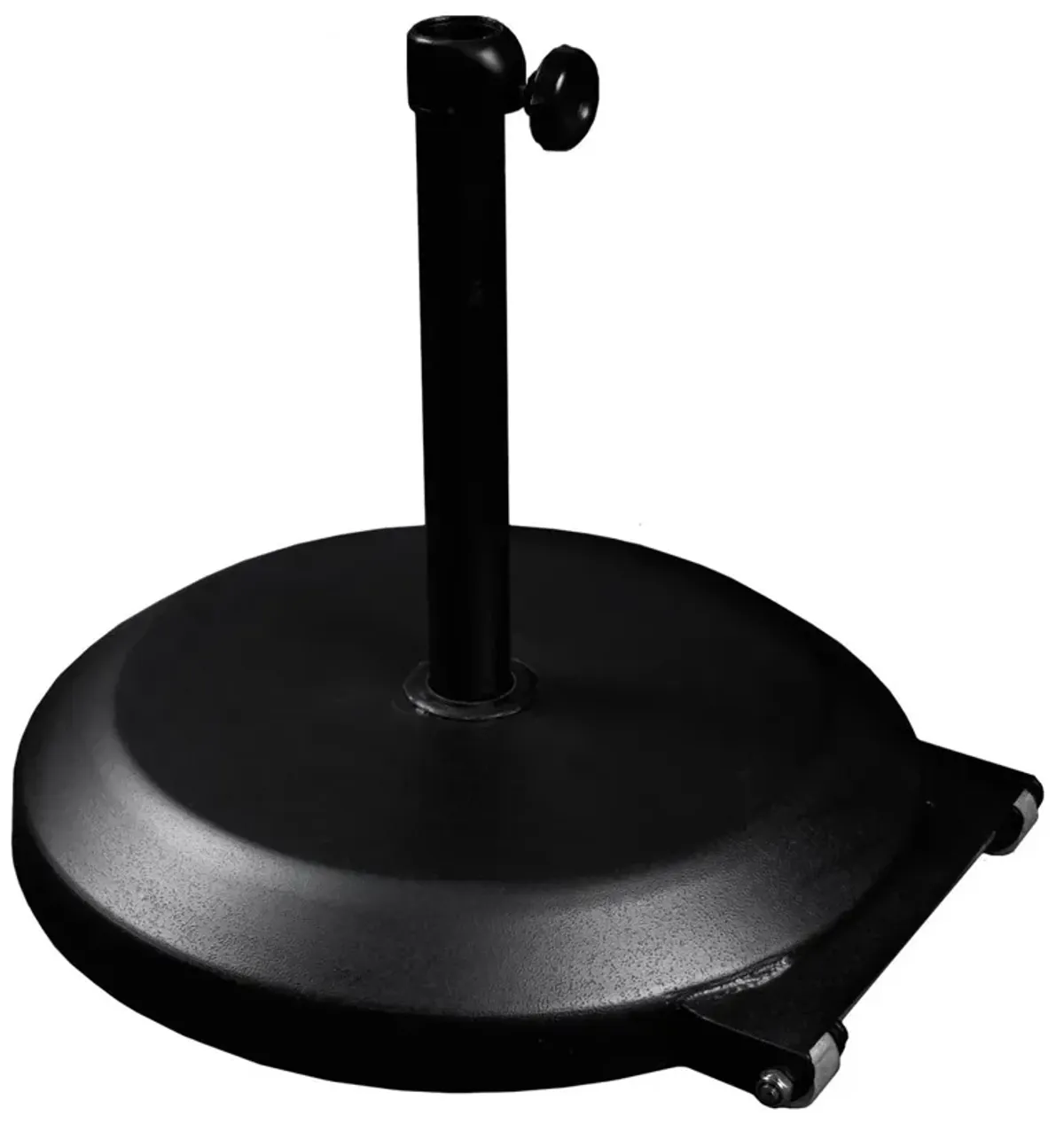 Outdoor Umbrella Base with Wheels - Black