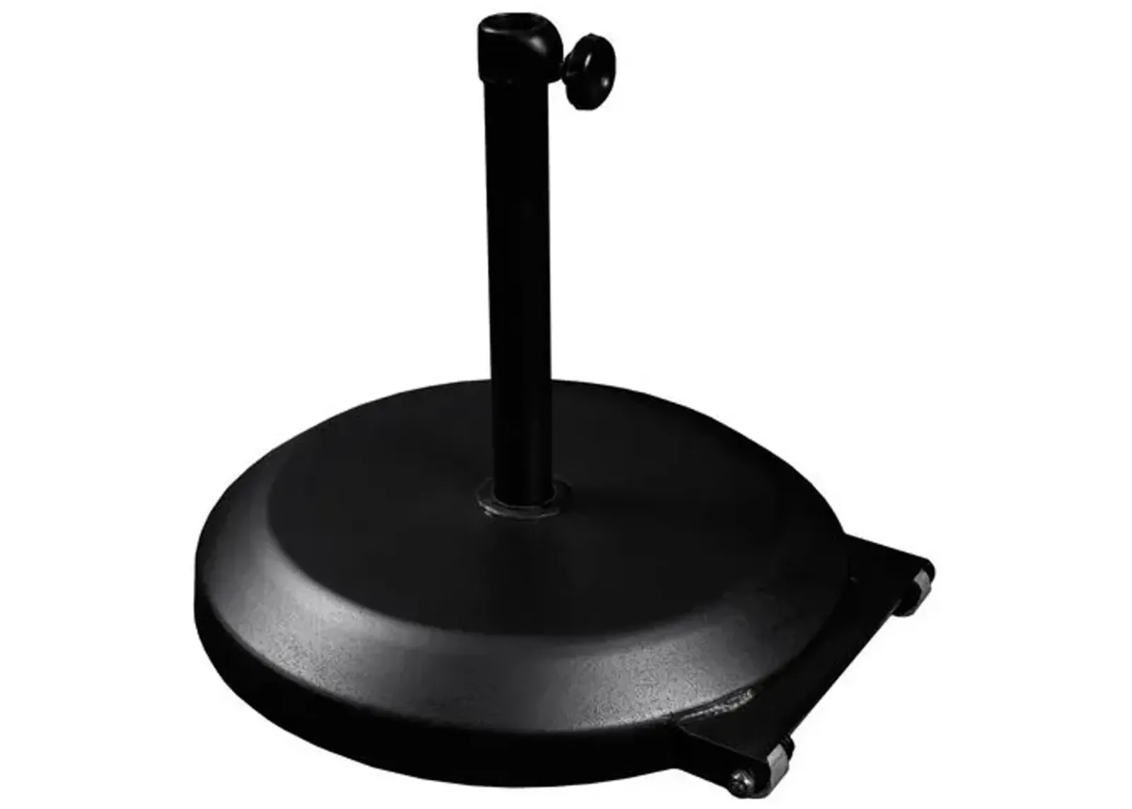 Outdoor Umbrella Base with Wheels - Black