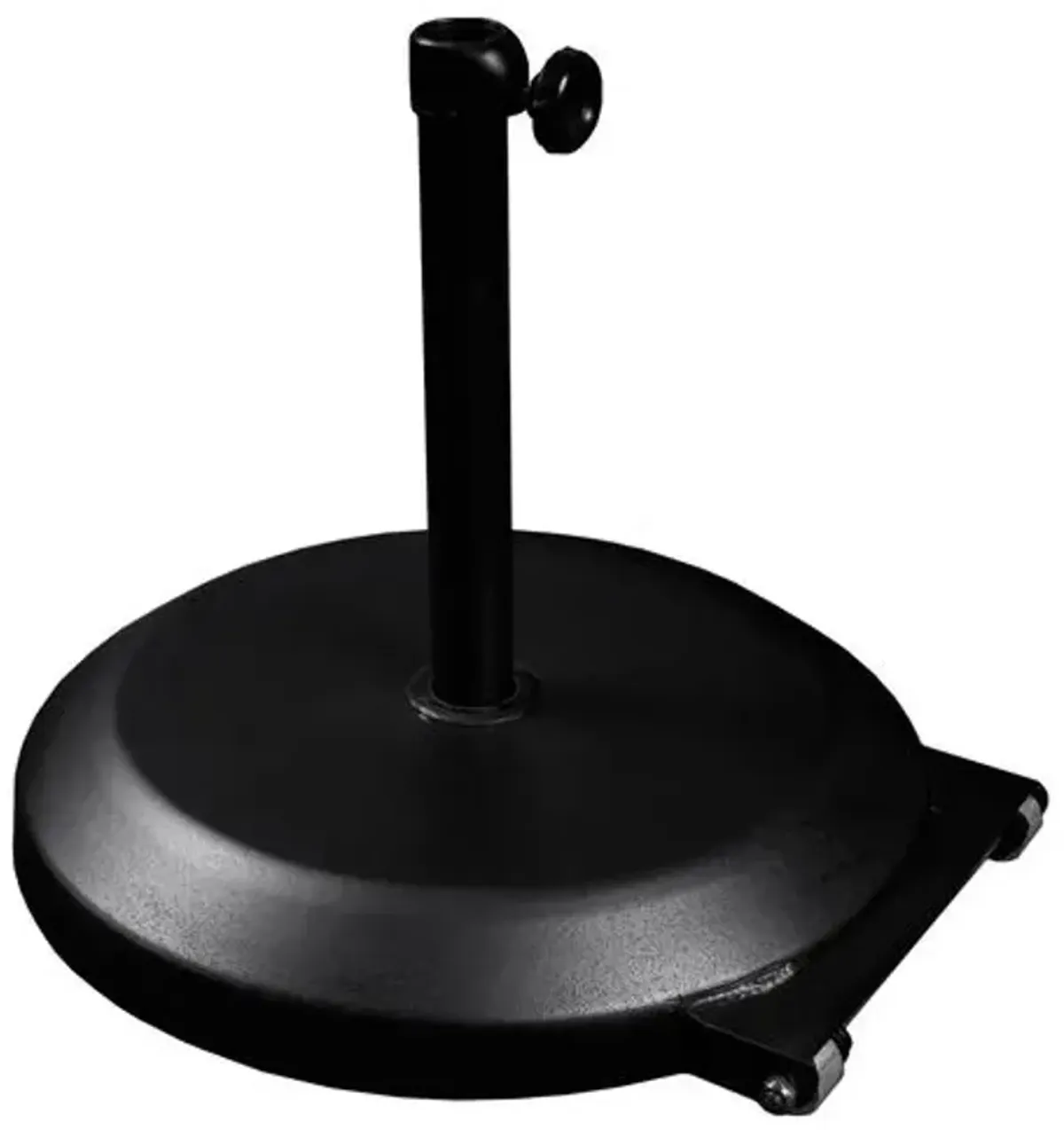 Outdoor Umbrella Base with Wheels - Black