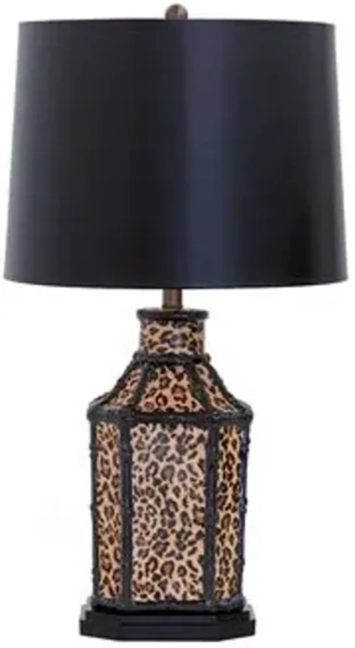 Amelia Table Lamp - Faux Leopard/Black - Port 68