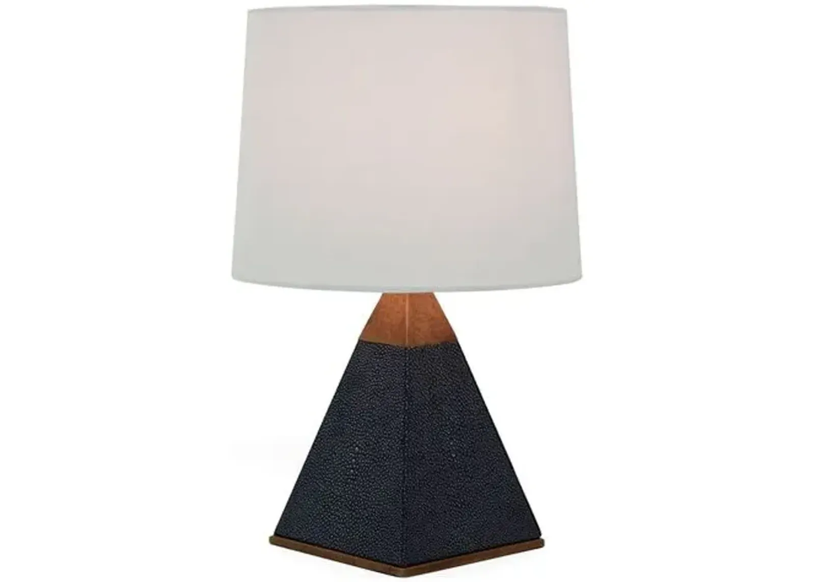 Cairo Table Lamp - Faux-Shagreen Black - Port 68