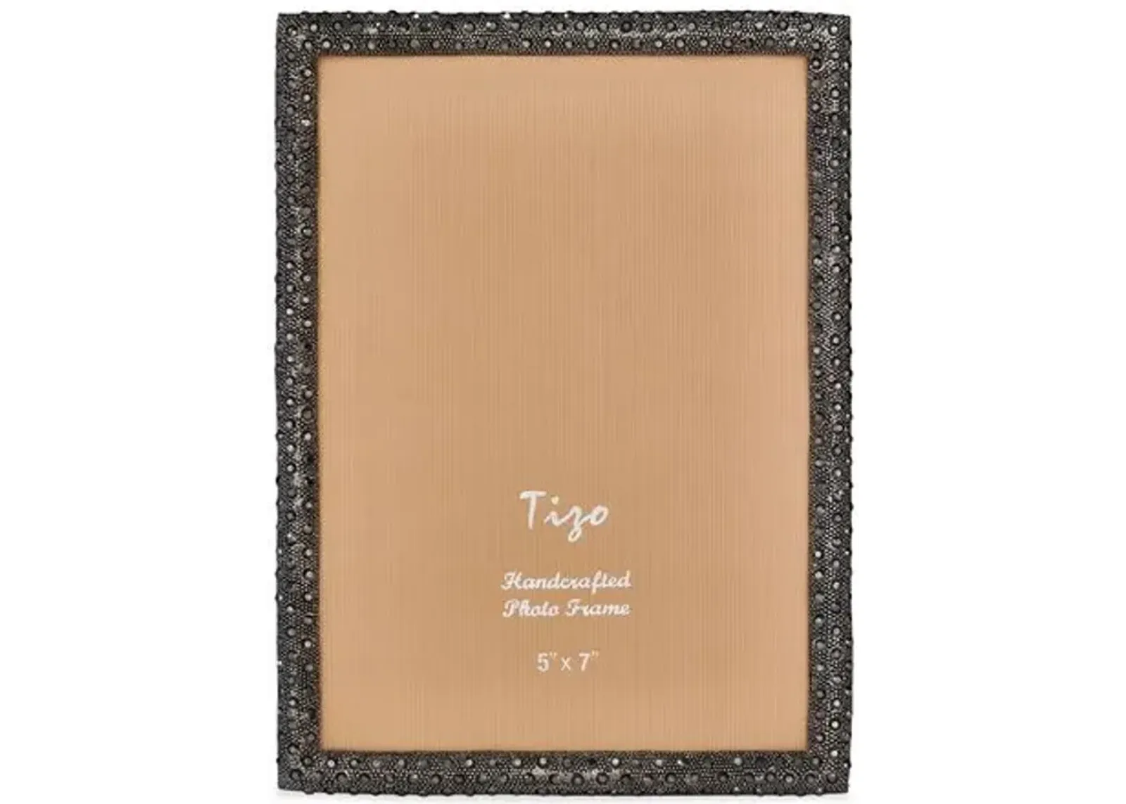 Palmyra Jeweled Picture Frame - Black