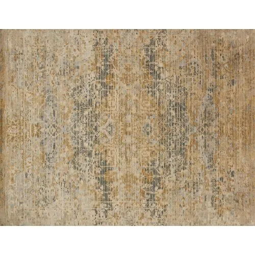 Reign Hand-Knotted Rug - Beige/Ocean - Beige